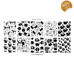 Dixie Plates Cute Animals 01 Mini Plate