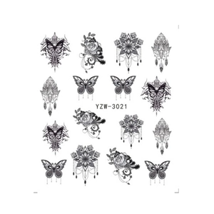 Gothic Butterfly Water Decals