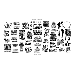 Dixie Plates Girl Power Mini Plate