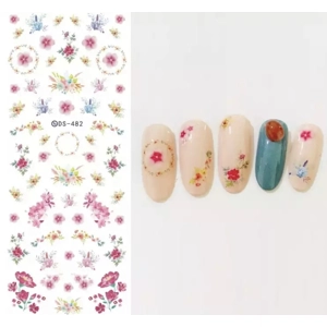 Pink Forget-Me-Not Water Decals