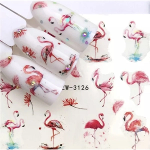 Flamingo Fever Water Decals