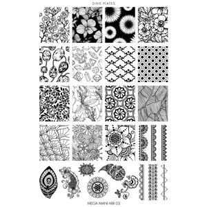 Dixie Plates Mega Mani Mix 03 Plate