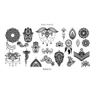 Dixie Plates Boho 01 Mini Plate
