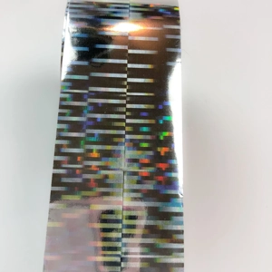 Silver Holo Lines Nail Art Foil - 1 Meter