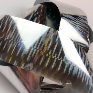 Silver Holo Lines Nail Art Foil - 1 Meter