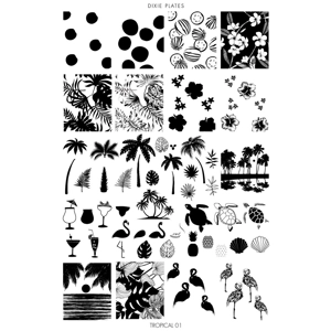 Dixie Plates Tropical Paradise Plate