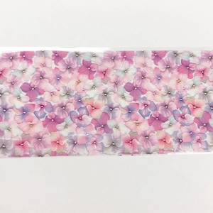 Pink Pansies Nail Art Foil - 1 Meter