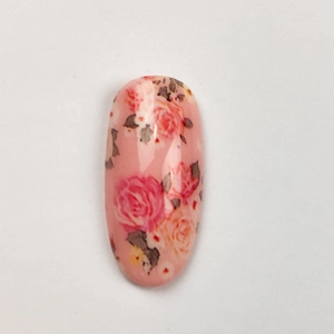 Baby Pink Roses Nail Art Foil - 1 Meter