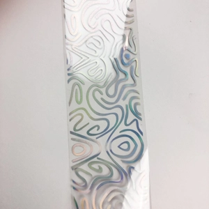 Silver Holo Squiggles Nail Art Foil - 1 Meter