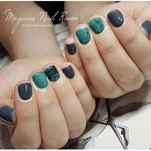 Teal Marble Nail Art Foil - 1 Meter