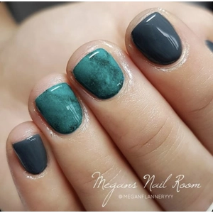 Teal Marble Nail Art Foil - 1 Meter