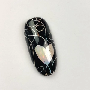 Hearts & Squiggles Nail Art Foil - 1 Meter