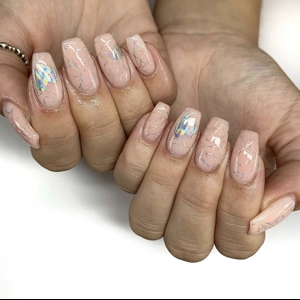 Hearts & Squiggles Nail Art Foil - 1 Meter