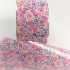 Pastel Pink Petals Nail Art Foil - 1 Meter