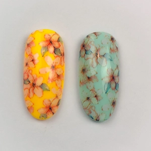 Tropical Frangipani Nail Art Foil - 1 Meter