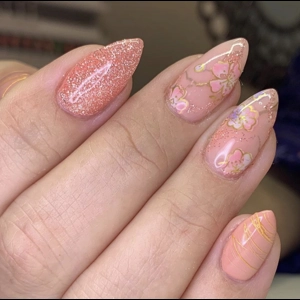 Oriental Floral Nail Art Foil - 1 Meter