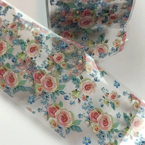 Vintage Roses Nail Art Foil - 1 Meter