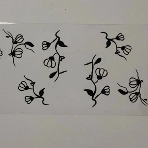 Black & White Primrose Nail Art Foil - 1 Meter