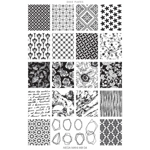 Dixie Plates Mega Mani Mix 04 Plate