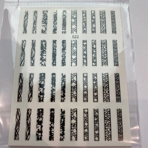 Multi-Pattern Black Stickers
