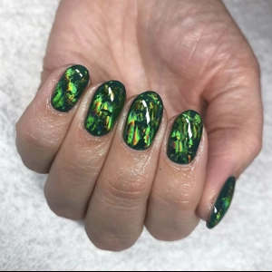 Green Velvet Nail Art Foil - 1 Meter