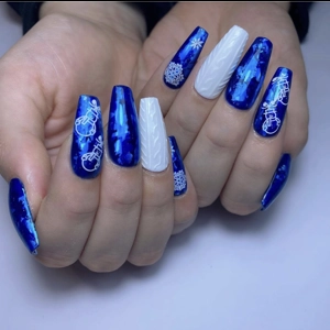 Shattered Cobalt Nail Art Foil - 1 Meter