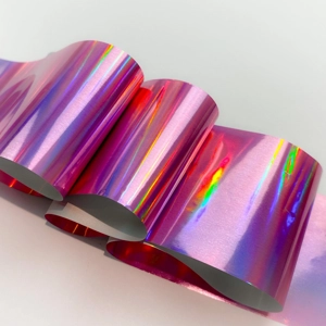 Holographic Lilac Pink Nail Art Foil - 1 Meter