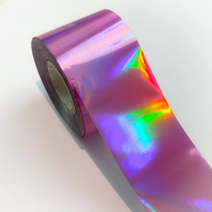 Holographic Lilac Pink Nail Art Foil - 1 Meter
