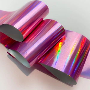 Holographic Lilac Pink Nail Art Foil - 1 Meter