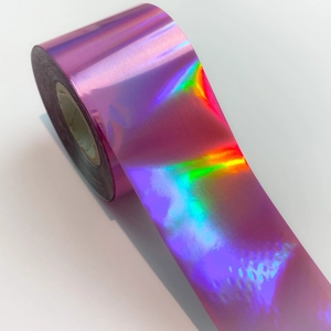 Holographic Lilac Pink Nail Art Foil - 1 Meter