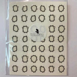 Geometric Frame Stickers - Choose From 5 Colours