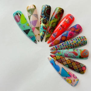 Hippy 80s Nail Art Foil - Box of 10