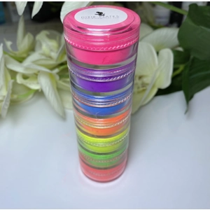 Neon Rainbow Pigment Stack