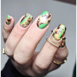 Opaque Tortoise Shell Nail Art Foil - 1 Meter