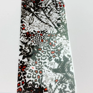 Red Leopard Nail Art Foil - 1 Meter
