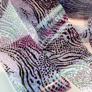 Lilac Animal Print Nail Art Foil - 1 Meter