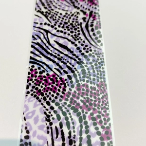Lilac Animal Print Nail Art Foil - 1 Meter