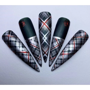 NOT QUITE RIGHT Dixie Plates Plenty of Plaid Mini Plate