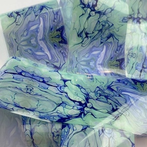 Turquoise Oil Slick Nail Art Foil - 1 Meter