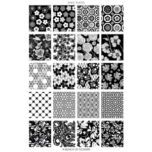 Dixie Plates A Bunch of Flowers Plate