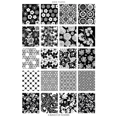 Dixie Plates A Bunch of Flowers Plate