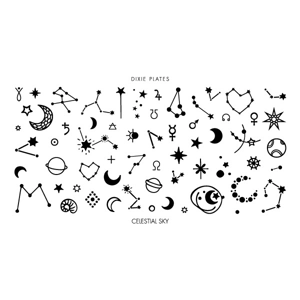 Dixie Plates Celestial Sky Mini Plate