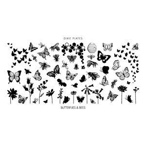 Dixie Plates Butterflies & Bees Mini Plate