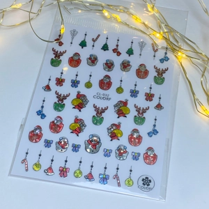 Christmas Baubles Nail Art Stickers