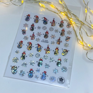 White Christmas Nail Art Stickers