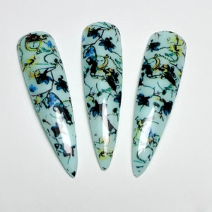 *** NEW *** Blue Star Nail Art Foil - 1 Meter