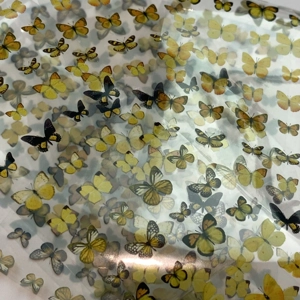 Lemon Butterflies Nail Art Foil - 1 Meter
