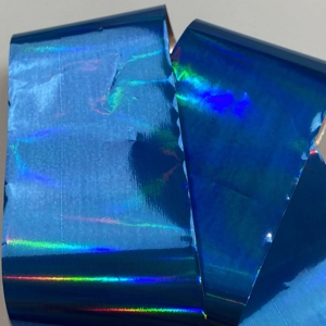 Holographic Ocean Blue Nail Art Foil - 1 Meter