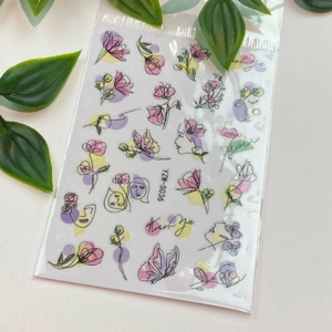 Abstract Pastel Nail Art Stickers