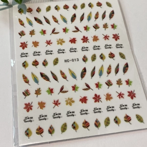 Watercolour Leaves Nail Art Stickers